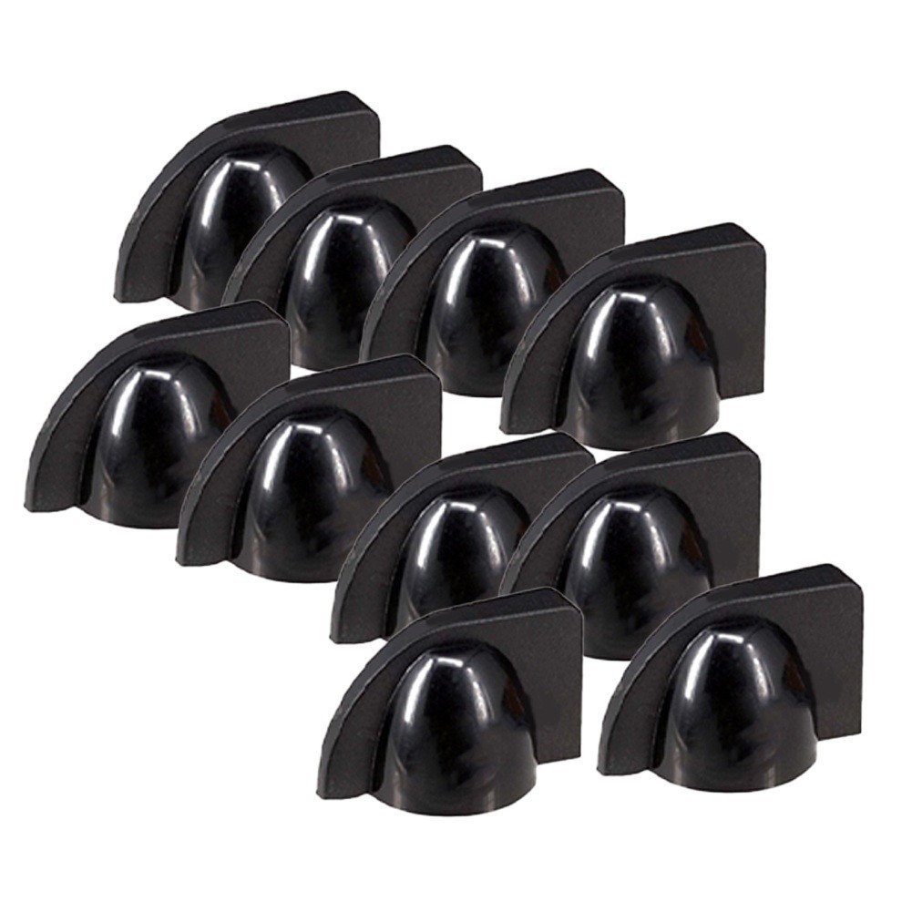 10 pièces boutons de tête de poulet en plastique pour pédales d'effet guitare