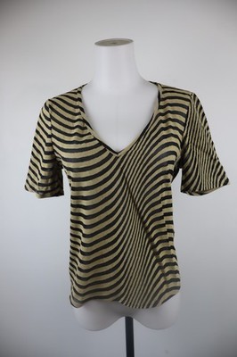 MAX & CO DAMEN SHIRT SHIRT TOP GR L WOMAN SHIRT CASUAL VINTAGE STREIFEN BAUMWOLLE