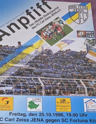 1996/97 2.Bundesliga FC Carl-Zeiss-Jena - Fortuna Köln