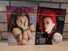 Flesh canvas Magazine 1993 Issue #3 & #4 Tattooing & Body Piercing Europe's #1
