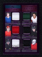 2022 Leaf ITG Used Purple 8/40 Mark Messier Gordie Howe Steve Yzerman HOF 11jd