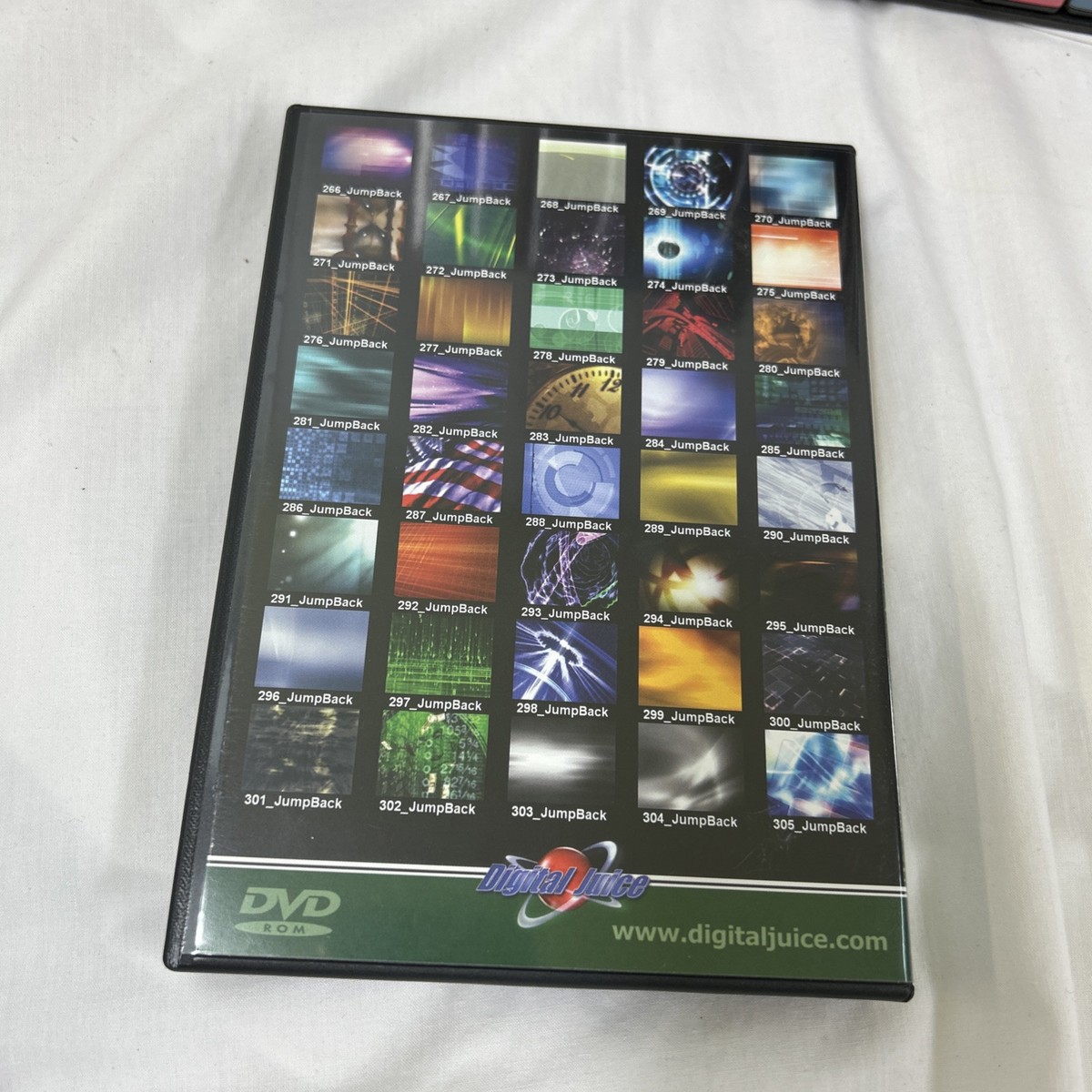 Digital Juice Jump Backs Virtual DVD Backgrounds Lot Set #1-10