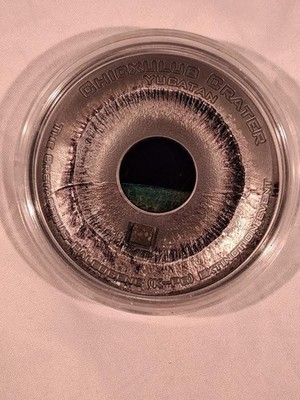 2019 Cook Islands Silver 3-Ounce Chicxulub Crater Coin (2021 COTY  Winner)