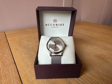 Accurist Clerkenwell 1946 MB1034S Men's Quartz Stainless Steel Watch Mesh Strap