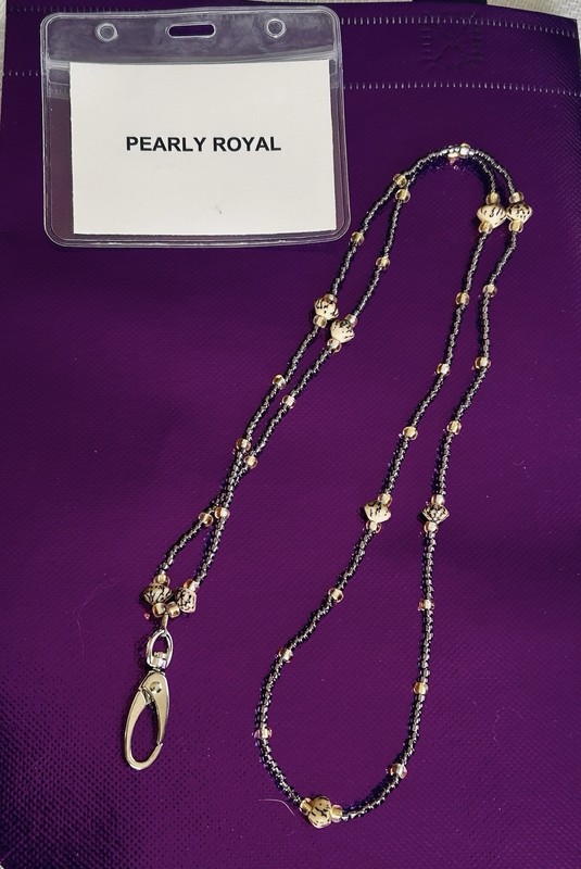 Beaded Lanyard, Badge Holder.  Cruise, Teachers, Workplace, Nurses