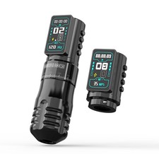 Wormhole Tattoo Gun for Artists Aluminum Alloy 7 pen+power supply, Black4 