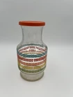 Vintage 70's Anchor Hocking Rainbow Floral Juice Carafe