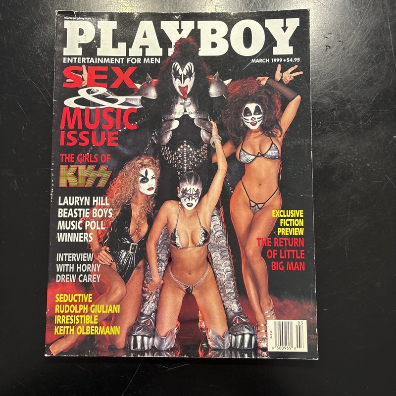 Vintage Playboy Magazine March 1999 Sex & Music Issue: The Girls Of Kiss