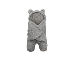 New Soft Blue Snail Swaddler Newborn Receiving Blanket Baby Swaddle With Ears