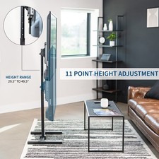 VIVO TV Display 13" to 65" Floor Stand, Height Adjustable Mount for Flat Screen