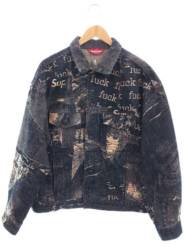 Veste camionneur jacquard denim Supreme Archives taille 23Ss homme
