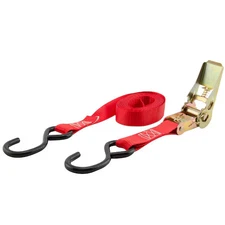 ERICKSON 01418 1"X10Ft 900 lb Ratcheting Tie Down Straps RED