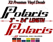 POLARIS VINTAGE STYLE PAIR 5" 9" 11" 16" Decal Stickers . TRACKED!