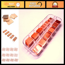 100pcs Copper Pad Shim Kit - 15mm Low Profile Thermal Plates for PC, GPU, CPU, S