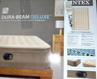 Intex Dura-Beam Deluxe Ultraplush 203X152Cm Luftmatratze Mit Luftpumpe NEU