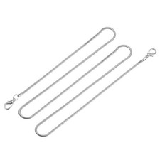 Purse Chain Strap, 43"x0.13" Purse Straps Shoulder Replacement Strap DIY, Silver