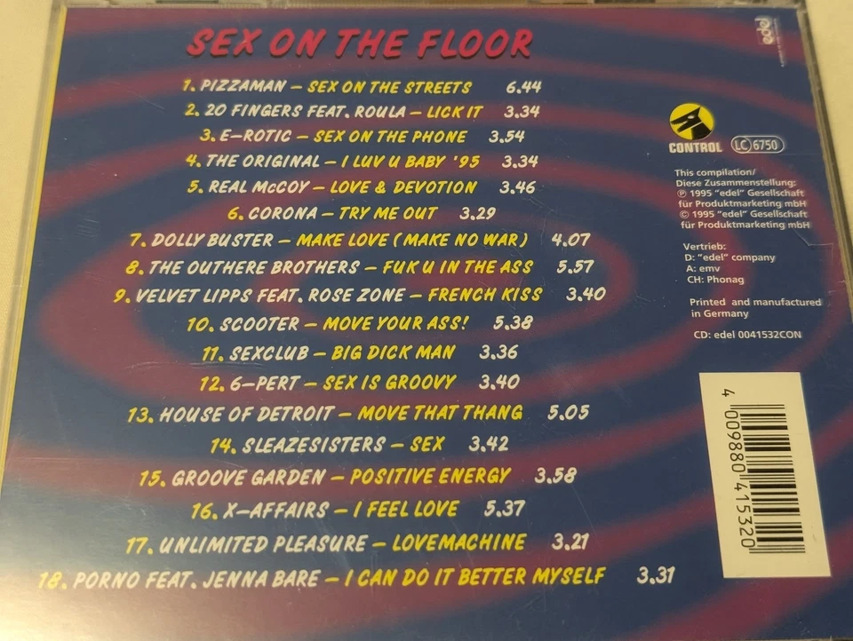 Various Sex on the Floor 1995 CD Zustand sehr gut E-Rotic Real McCoy Dolly Buste - Bild 4 von 4