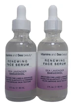 Bakuchiol Face Serum Retinol Alternative Anti‑Aging Lavender Vegan USA Made x2