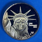 *Vintage*1986 Statue of Liberty/ Different Languages~1 oz .999 Fine Silver Round