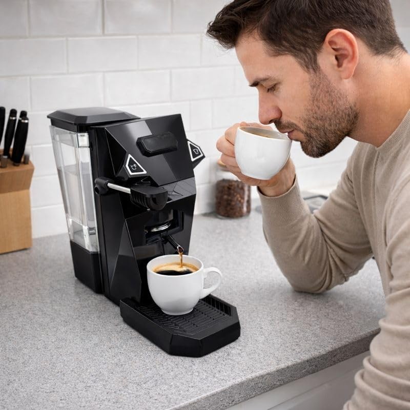 Cecaro Group 550W Macchina Caffè Cialde 1L - Il tuo Espresso Smart
