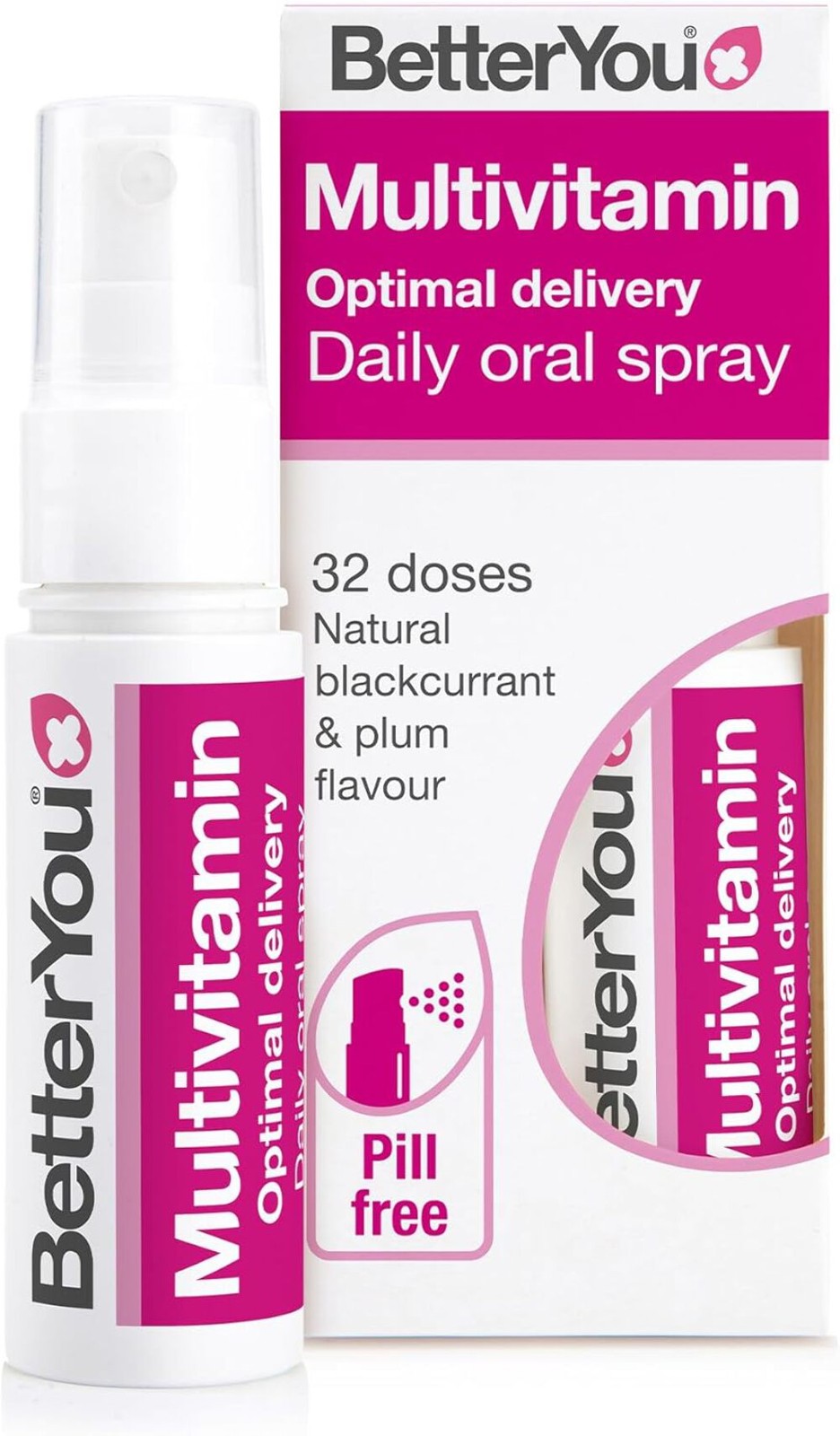 BetterYou MultiVitamin Daily Oral Spray, Blackcurrant & Plum - 25ml