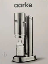 aarke Carbonator Pro Stainless Steel with Glass Bottle New In Open Box