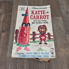 Vintage Hasbro Katie the Carrot Mr Potato Head Set Retro Toy Boxed 1950s