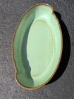 Vintage FRANKOMA Pottery Bowl #206 Prairie Green Brown Serving Dish