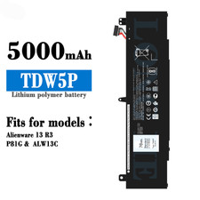 TDW5P V9XD7 Laptop Battery for Dell Alienware 13 R3 ALW13C-D1738 ALW13CR-2718