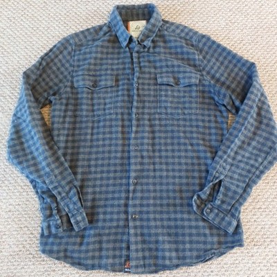 Barbour Hemd Greatcoat No.1 Protective Button Up Baumwolle Größe UK Medium Blau 