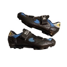 Sidi cycling shoes in black with blue accents...