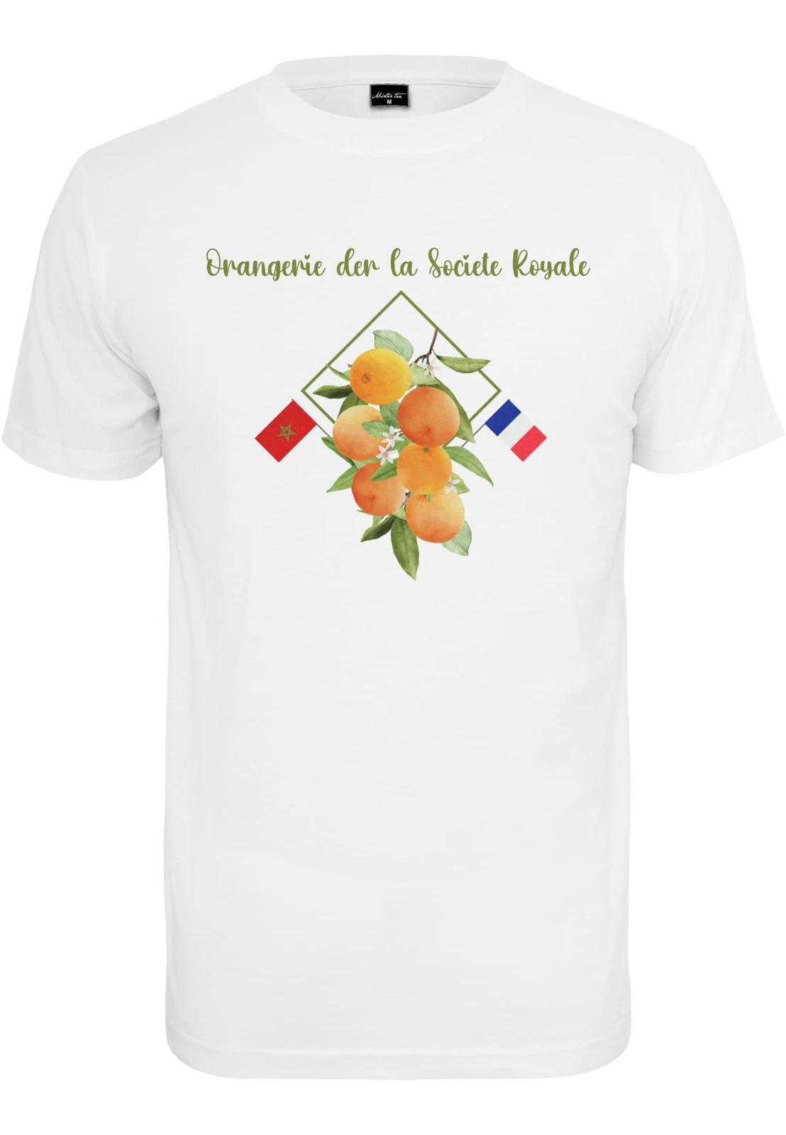 Mister Tee Orangerie Men's T-Shirt Orange Flag Top Cotton Jersey