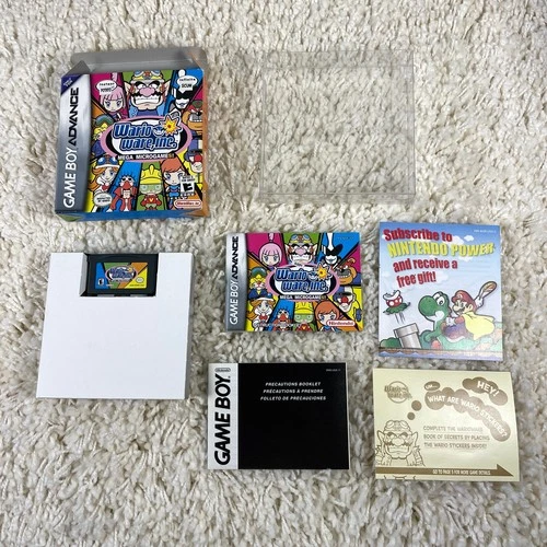 WarioWare Inc. Mega Microgame (Nintendo Game Boy Advance 2004) Complete Sitckers
