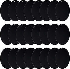 Acrylic Circle Blanks 2.5 Inch, 24 Pack Round Clear Disc Ornaments with Hole for