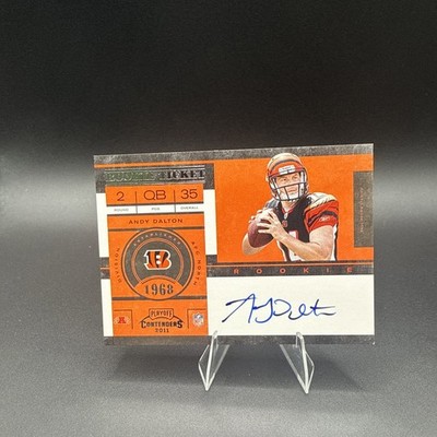 2011 Playoff Contenders - Rookie Ticket Andy Dalton #225 Base (AU, RC)