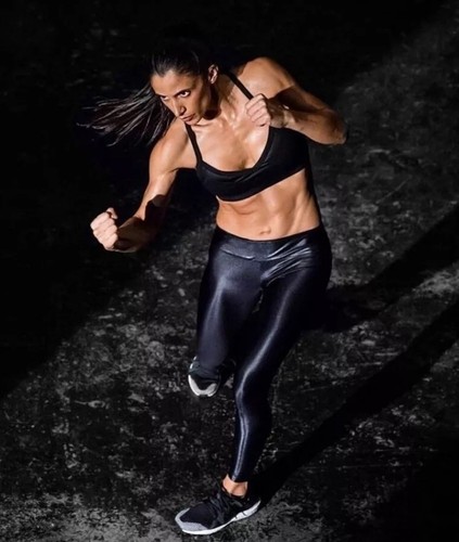 Koral Black Shiny High Waist Sexy Casual Athletic Athleisure Wear Leggings - Picture 10 of 14