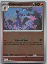 Ceruledge 020/094 Uncommon Phantasmal Flames Pokemon Reverse Holo Near Mint