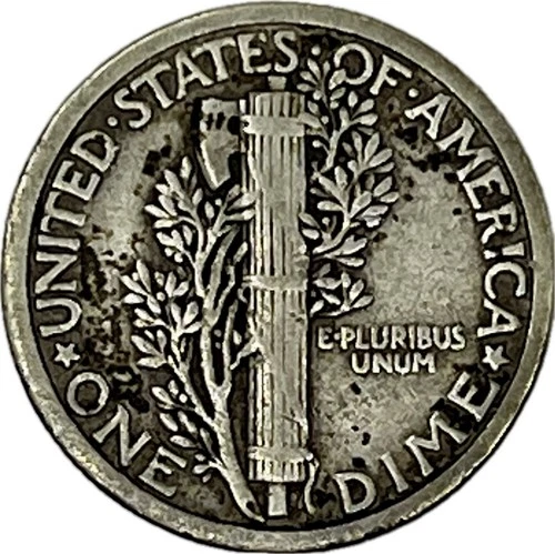 1916 Mercury Silver Dime in a SAFLIP® - VF+
