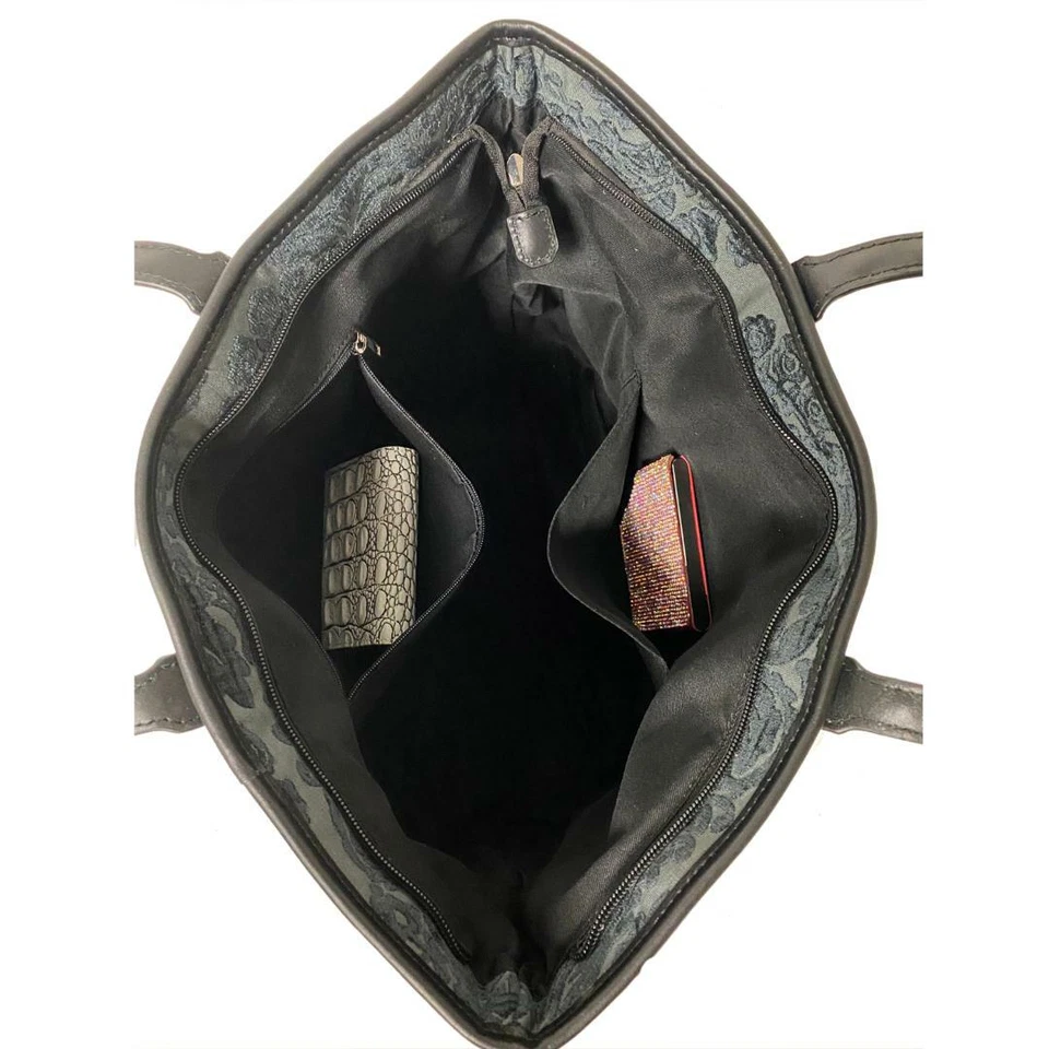 Bolso de Mano Raviani Tapiz Chenille Negro Foto 2 de 4