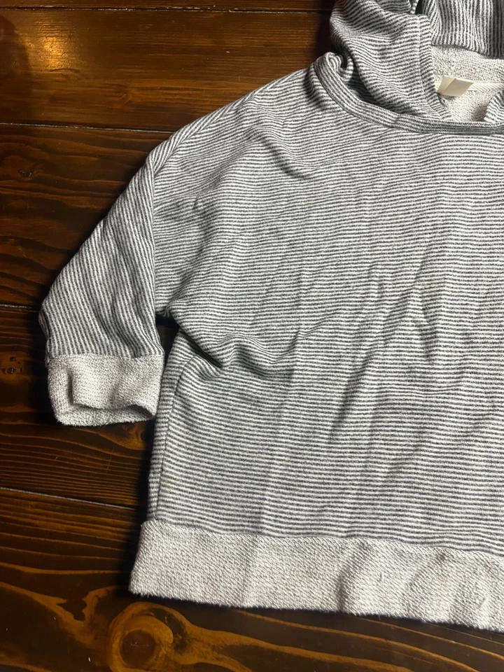 Mossimo Sweater, Women's Size XL, Gray White, Hoodie, Terri Cloth, Pullover - Image 4 of 4