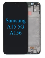 OLED Screen Assembly Combo With Frame For Samsung A15 5G A156 A15 4G A155 LCD