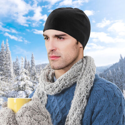 Winter Windproof Skull Caps Double-Layer Fleece Warmer  display picture 1