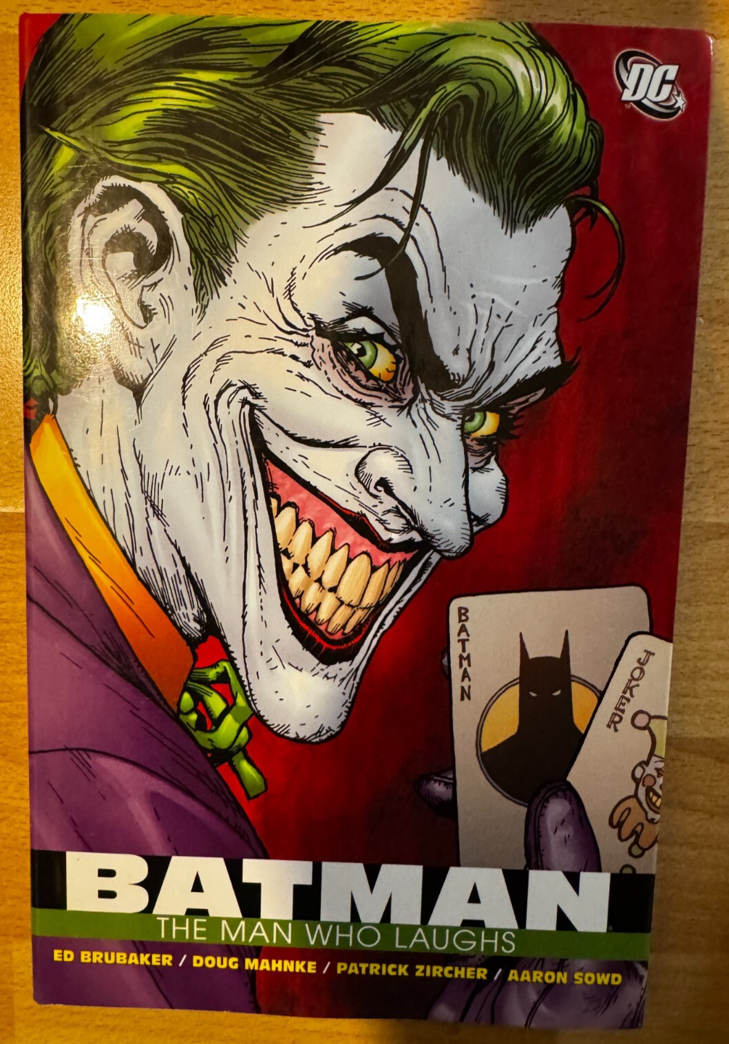 Batman Man Who Laughs Hardcover Hardback Graphic Novel DC Comics Ed Brubaker