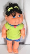 Cabbage Patch Kid All Plastic Doll 1998 Vtg Black Hair / Blue Eyes Xavier Robert
