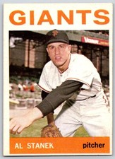 1964 Topps AL STANEK #99 San Francisco GIANTS Rookie RC off center - FREE Ship!