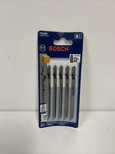 BOSCH T101BR 4" T-SHANK JIGSAW BLADES 5-PACK 10 TPI NEW