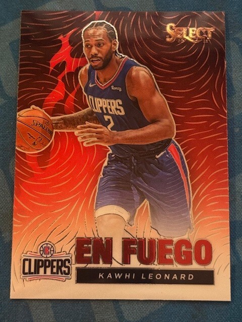 2020-21 Panini Select #3 En Fuego Prizms Silver Kawhi Leonard