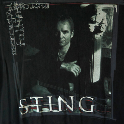 Vintage Sting Mercury Falling T-shirt Tour 1996 concert size L/XL