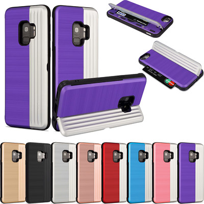 For Samsung Galaxy S8 S9/9 plus Kick stand Tough Armour Shockproof Hybrid Cover