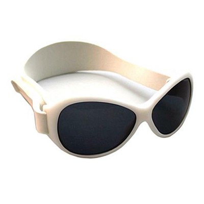 Baby Banz Retro Banz Oval Baby Sunglasses, Arctic White (9330696000659)